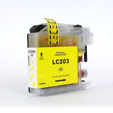 Compatible Brother LC203 XL Yellow InkJet Cartridge